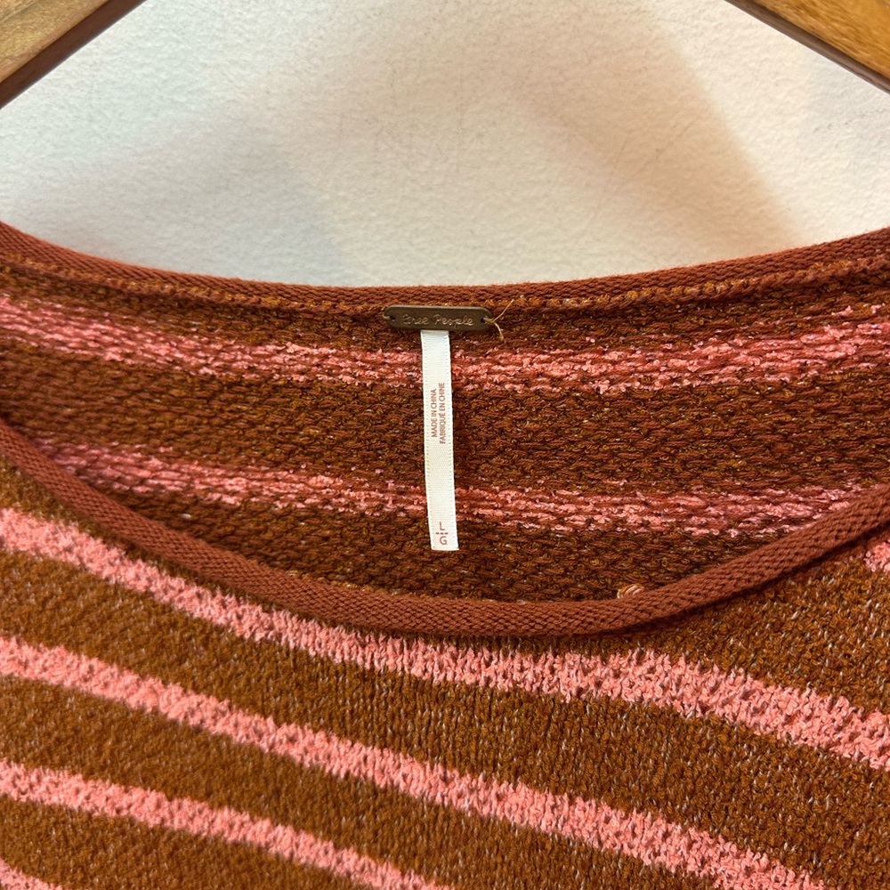 Free People Bardot Sweater - Rust and Blush - Picture 4 of 5